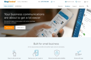 RingCentral Office Homepage